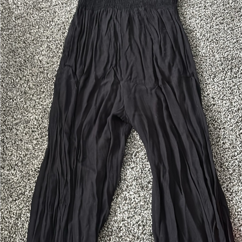 Black Wide-Leg Pants